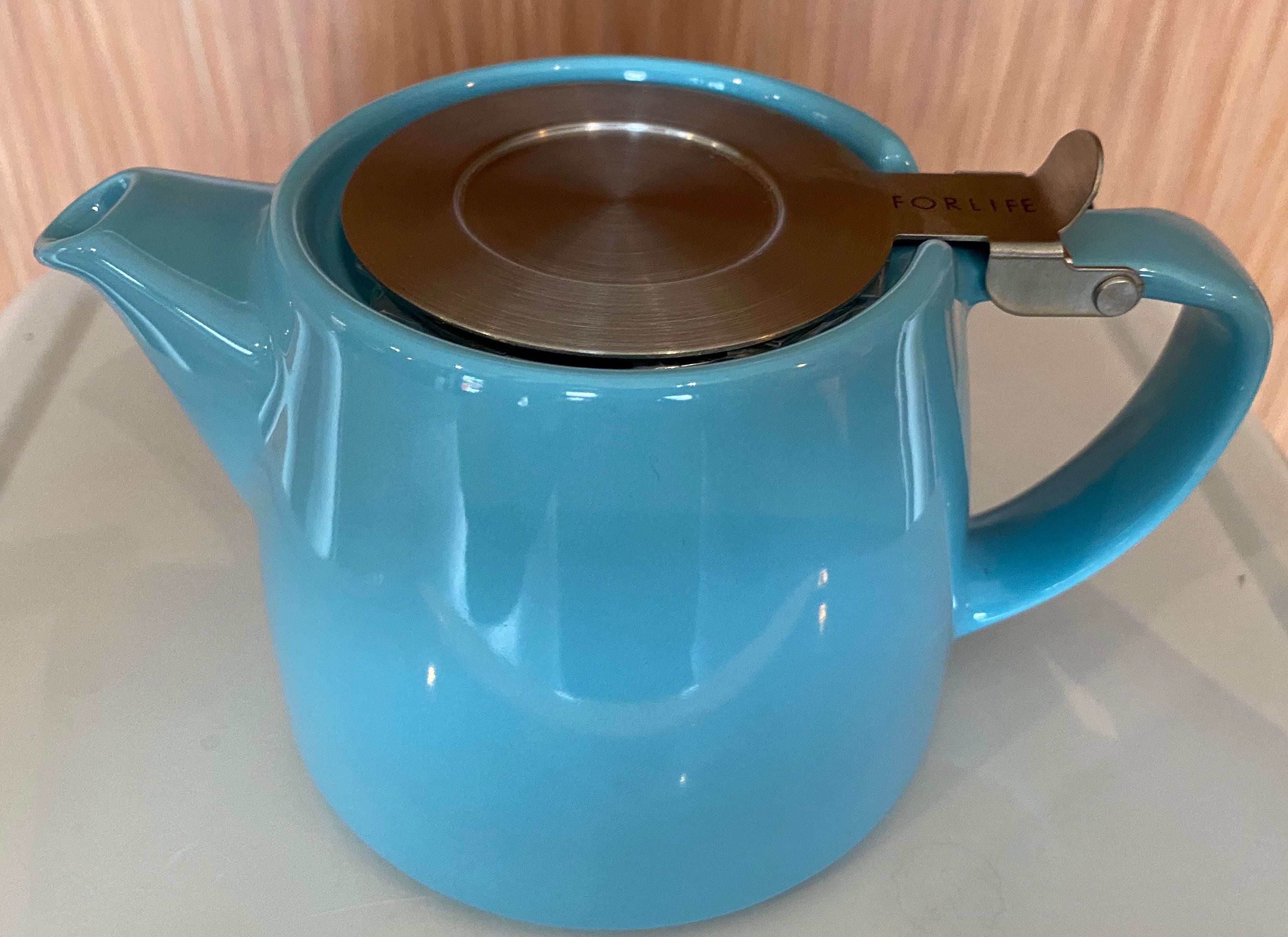 Turquoise stump teapot, For Life brand