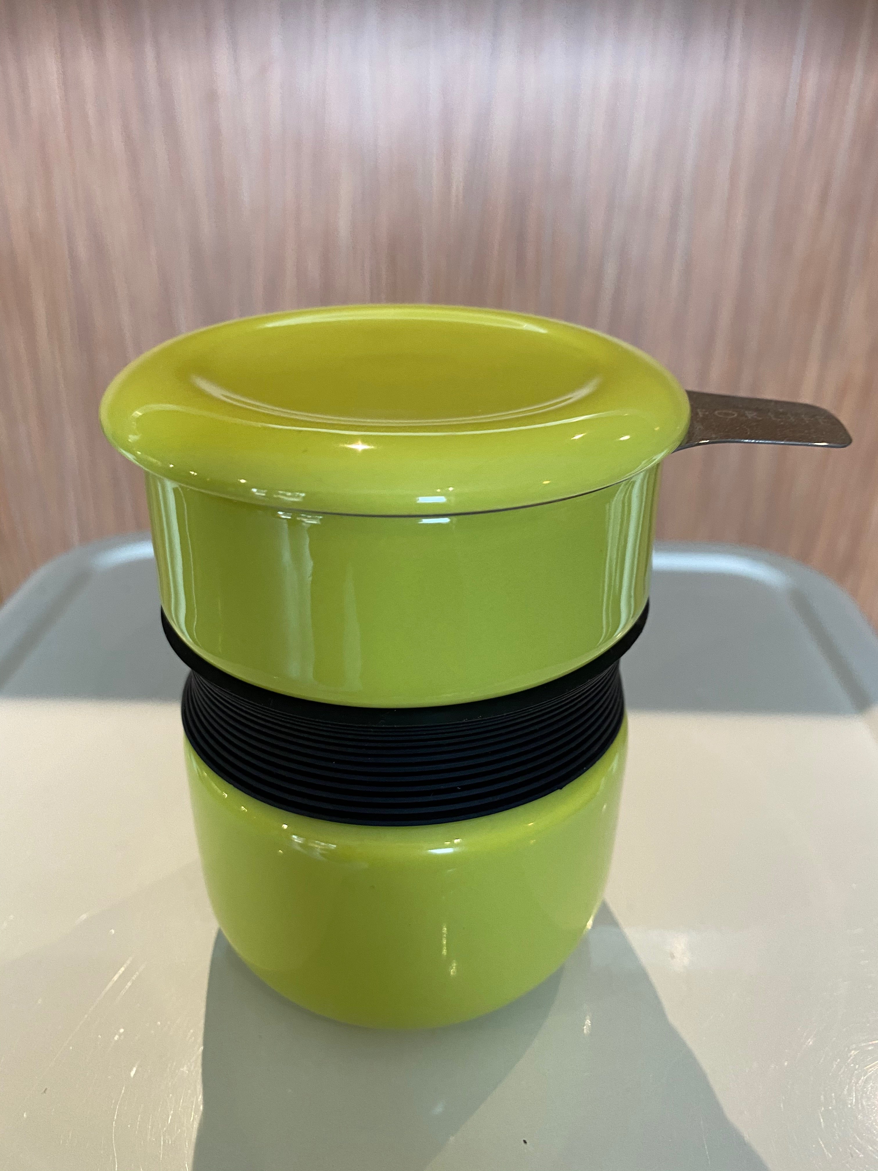 Lime Asian style tea mug with infuser & lid, For Life brand