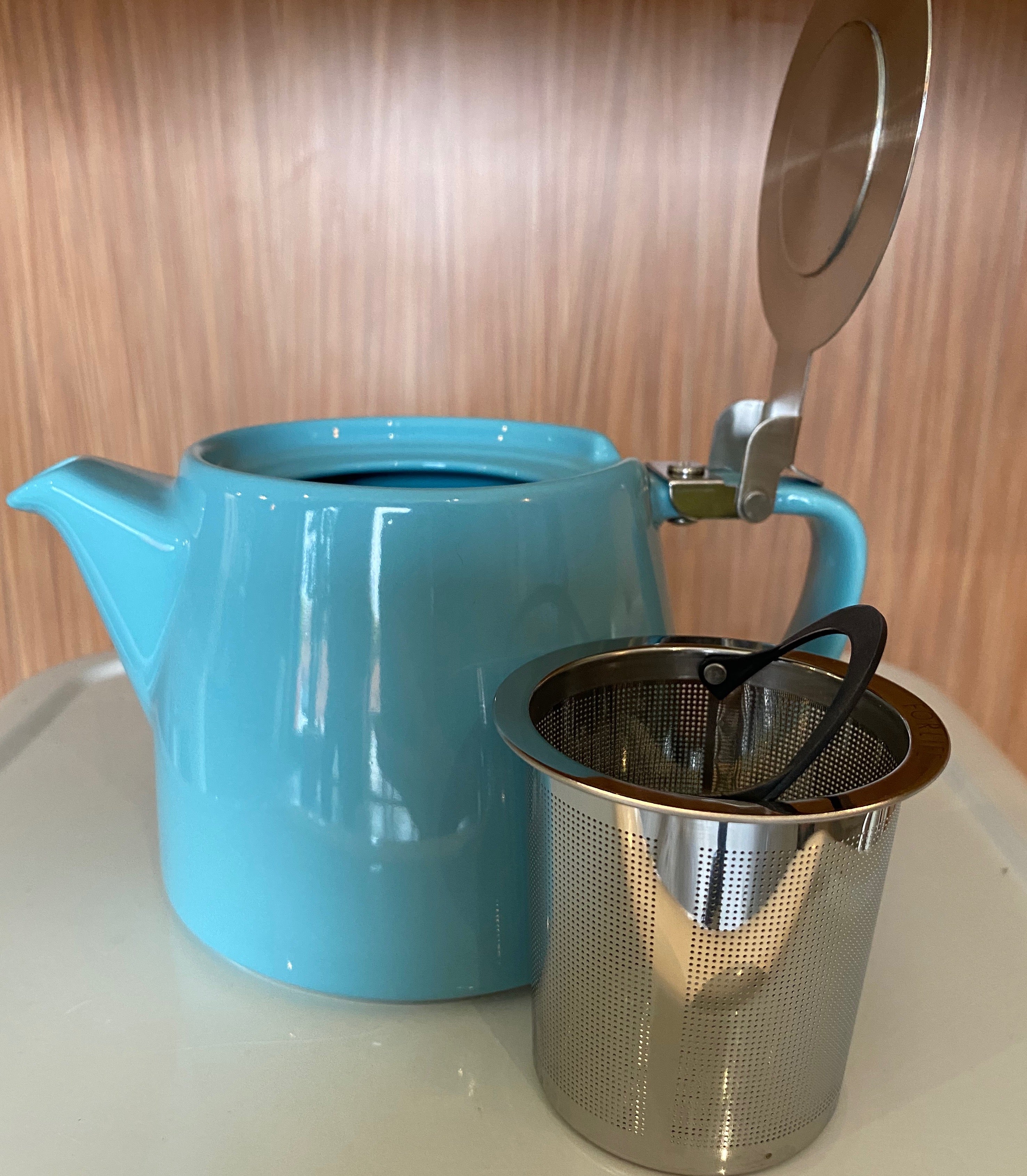 Turquoise stump teapot, For Life brand